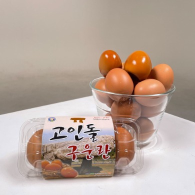 [지경영농조합법인] 쫀쫀하고 고소한 쫀맛탱 대란 30구 고인돌 구운란 구운계란(구운달걀)